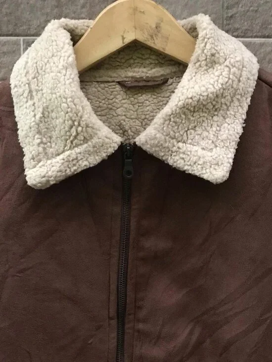 Contrast Corduroy Collar Denim Workwear Jacket - Picture 3 of 4